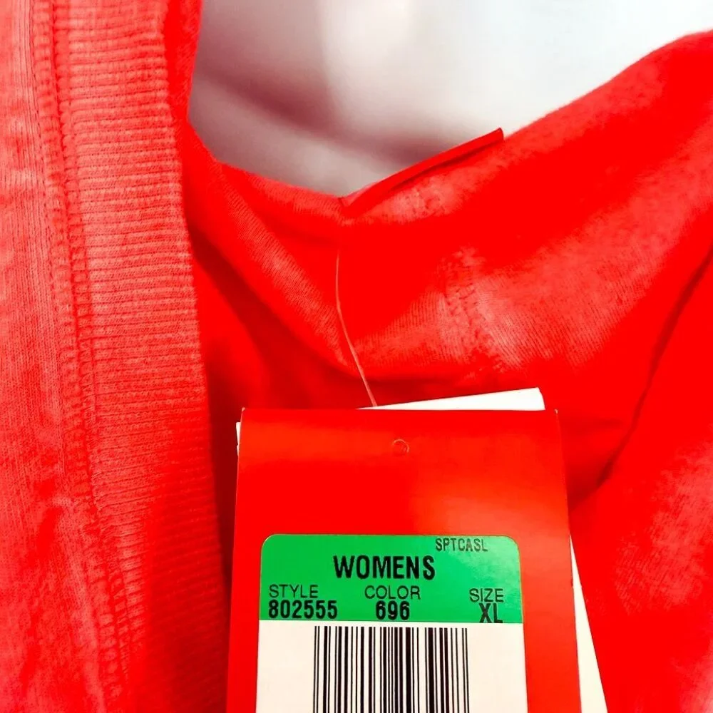 Nike Solstice Sleeveless Hoodie Ombre Pink Graphic Oversized Pullover Top XL - Picture 10 of 12